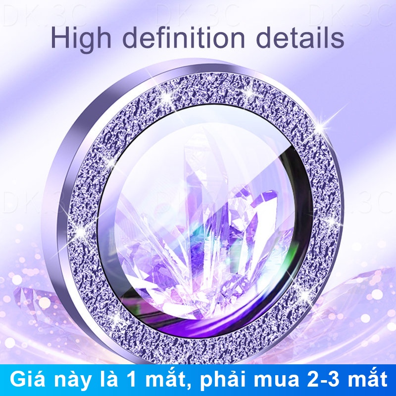 Vòng Kim Loại Bảo Vệ Ống Kính Máy Ảnh HD Cho iPhone 15 14 13 12 11 Pro Max Mini / 15 14 Plus