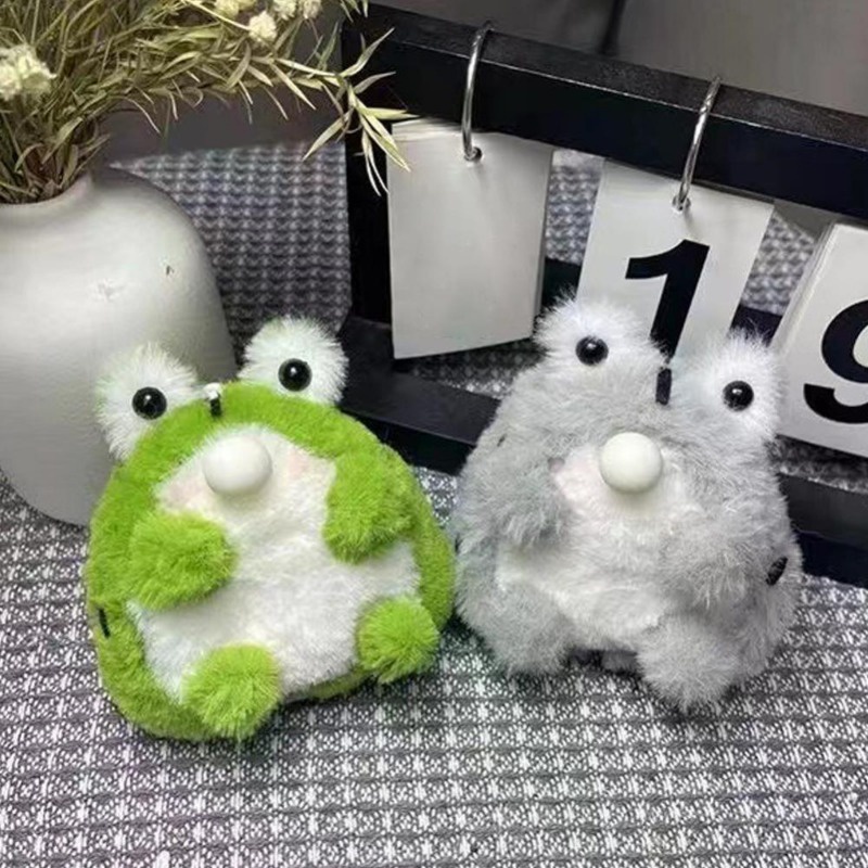 Móc Khóa Hình Ếch Nhồi Bông 12cm Dễ Thương