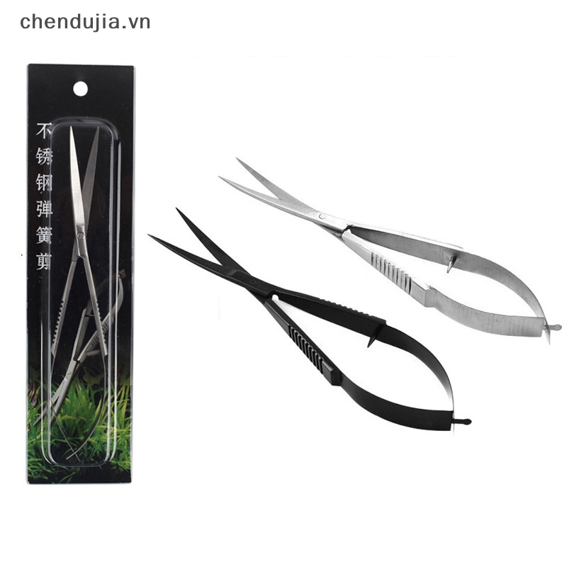 Dujia Kéo Lò Xo Thẳng / Cong Bằng Thép Không Gỉ Cắt Cỏ Thủy Sinh Cho Bể Cá Và Sân Vườn vn