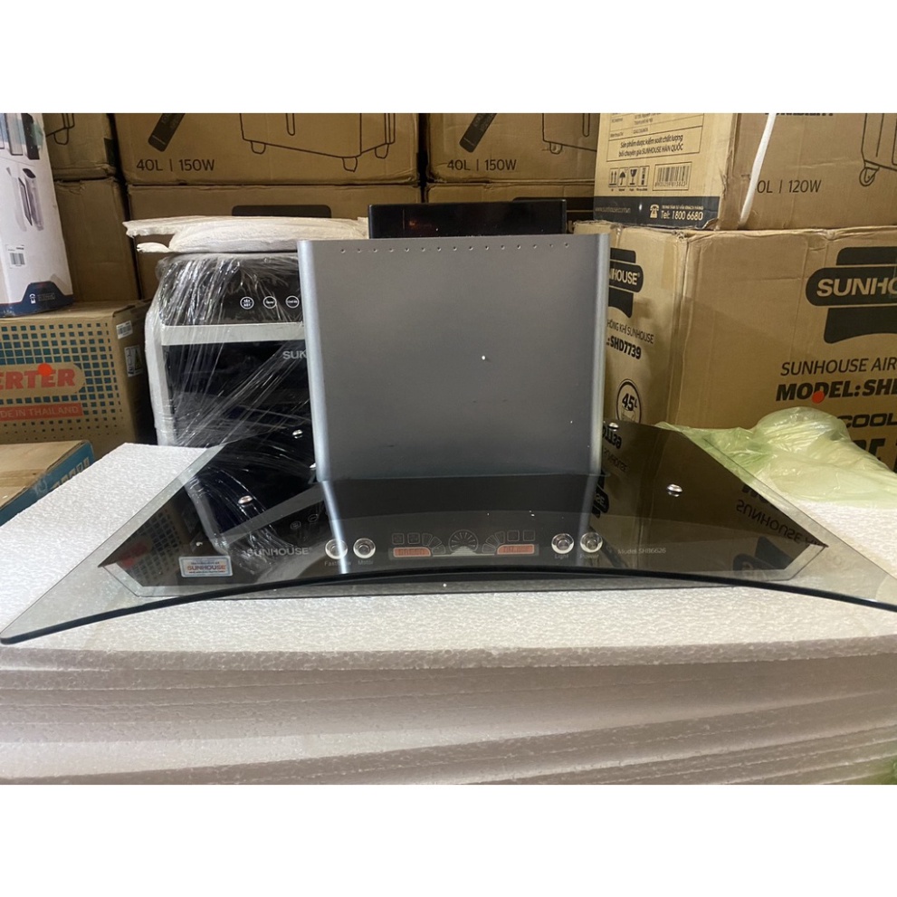 Máy Hút Mùi Kính Cong Sunhouse SHB6626 / Hút mùi âm tủ SHB6288MT - Hàng trưng bày  - Mới 100%