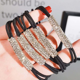 Thời trang dây buộc tóc đính đá lấp lánh sang trọng cho nữ