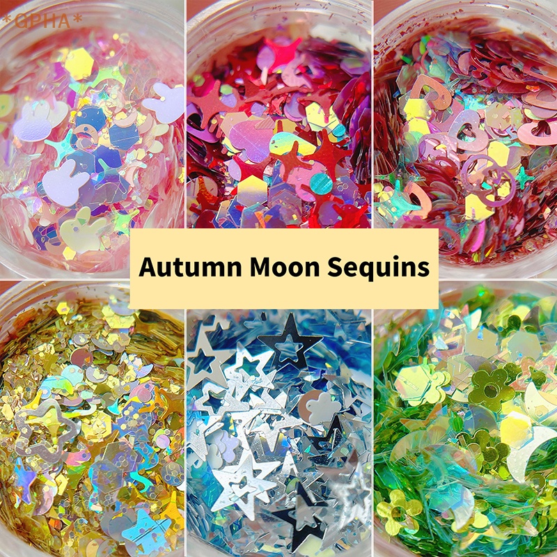 1 Hộp Sequin Lấp Lánh Hình Ngôi Sao Năm Cánh Trang Trí Móng Tay Nghệ Thuật diy gpha > 1box Mới