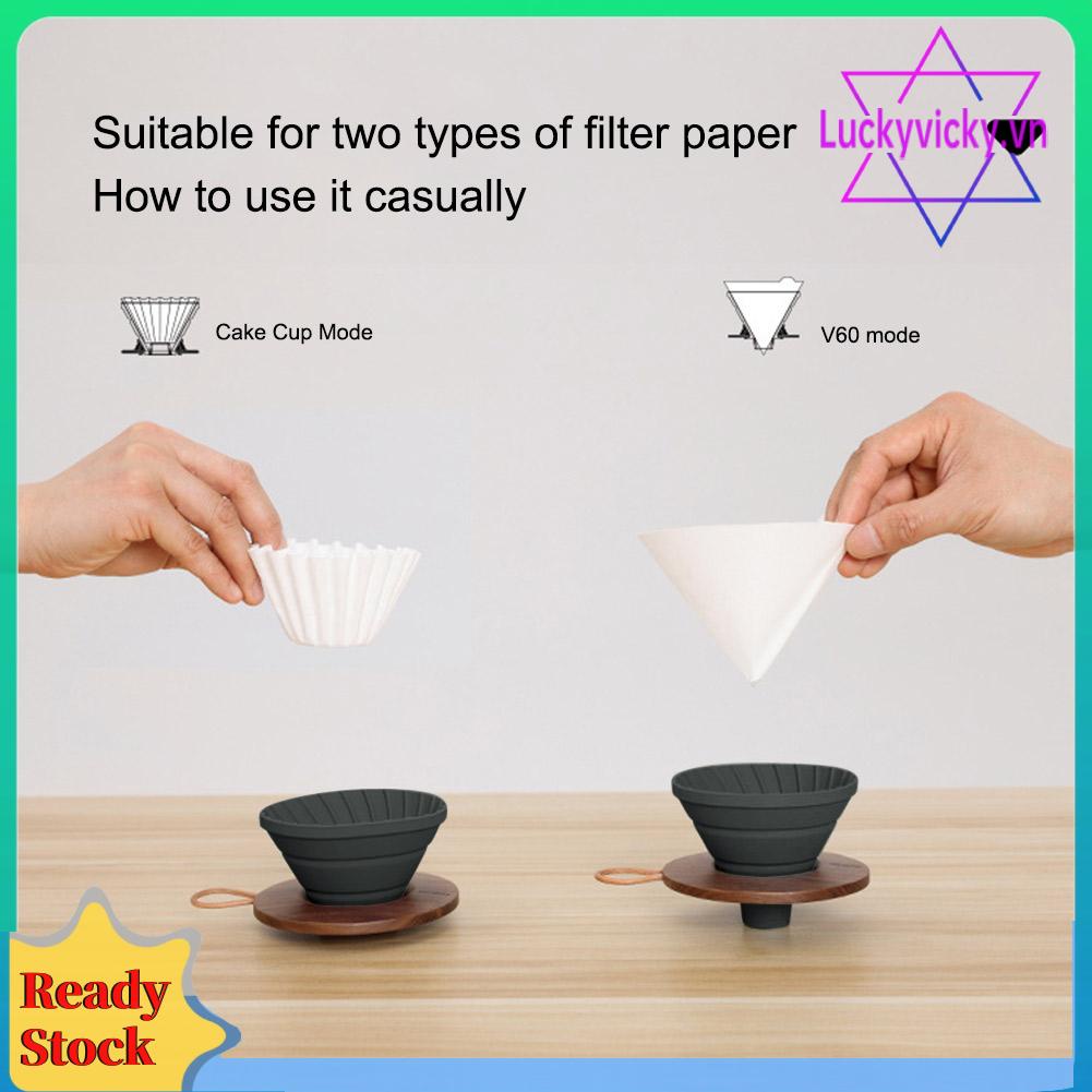 Bộ Lọc Cà Phê Bằng silicone Cấp Thực Phẩm Cho v60 / Bánh Cupcake