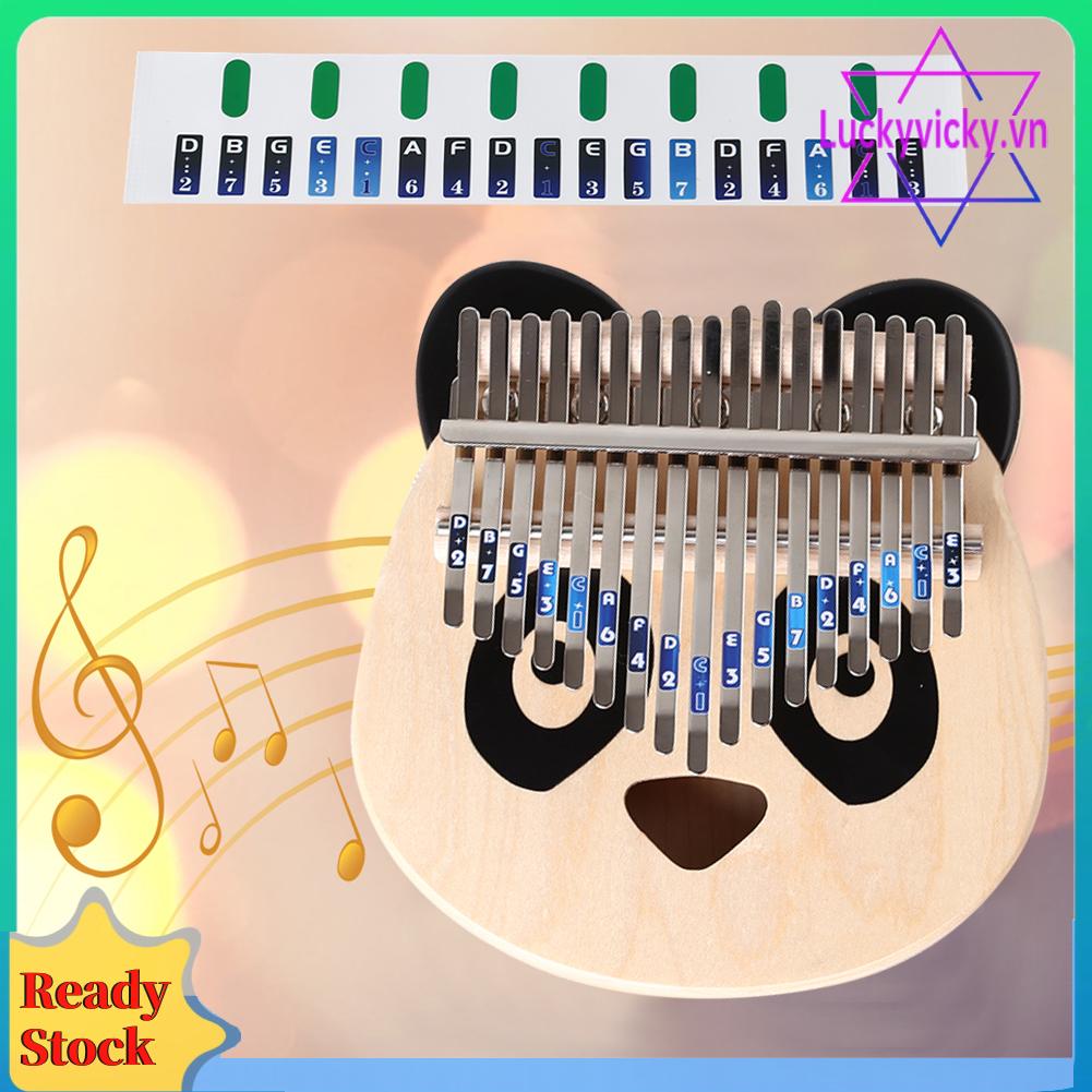 Bộ 2 Miếng Dán Ghi Chú Hình Đàn piano kalimba