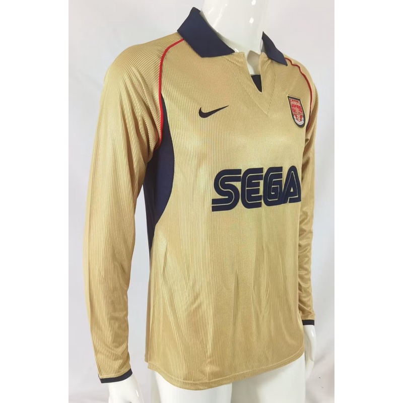 Áo Bóng Đá Dài Tay Phong Cách vintage Mùa Giải arsenal Mùa Giải 01-02