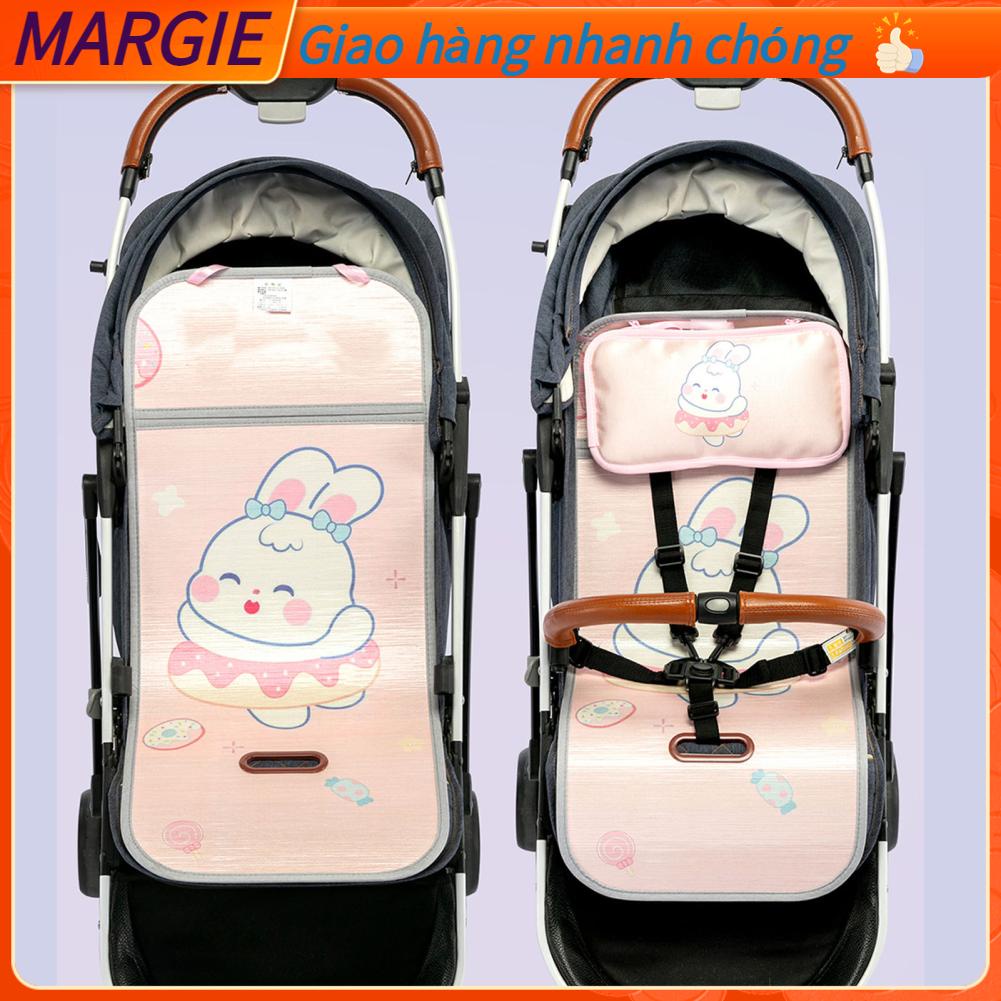 Xe đẩy mát Pad Hoa văn dễ thương làm Thảm tre thoáng khí Ghế đệm phổ thông MARGIE
