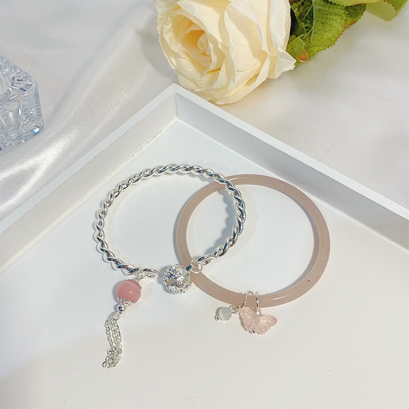 Vòng Tay Hợp Kim Hình Bướm Lãng Mạn Cho Nữ