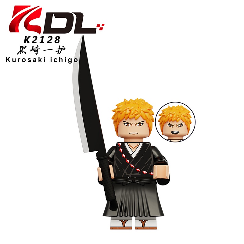 Đồ Chơi Lắp Ráp Mini Các Mẫu Anime Bleach Sứ Mạng Thần Chết KDL816 Ichigo Kenpachi Yachiru Byakuya Yamamoto