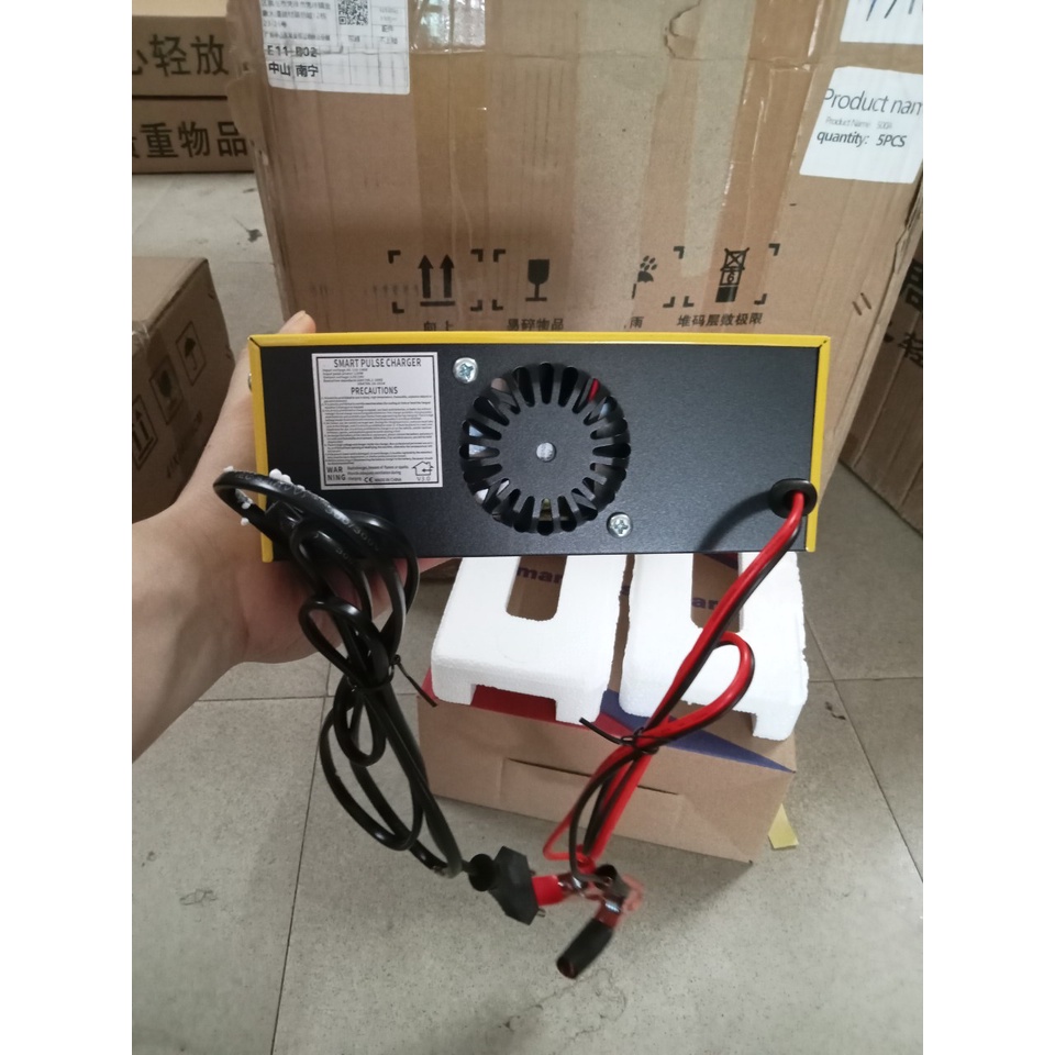 Sạc và phục hồi bình ắc quy 12V 24V 200AH AJ-618C - Máy sạc ắcquy thông minh - AJ-618C -Mẫu mới -MT23