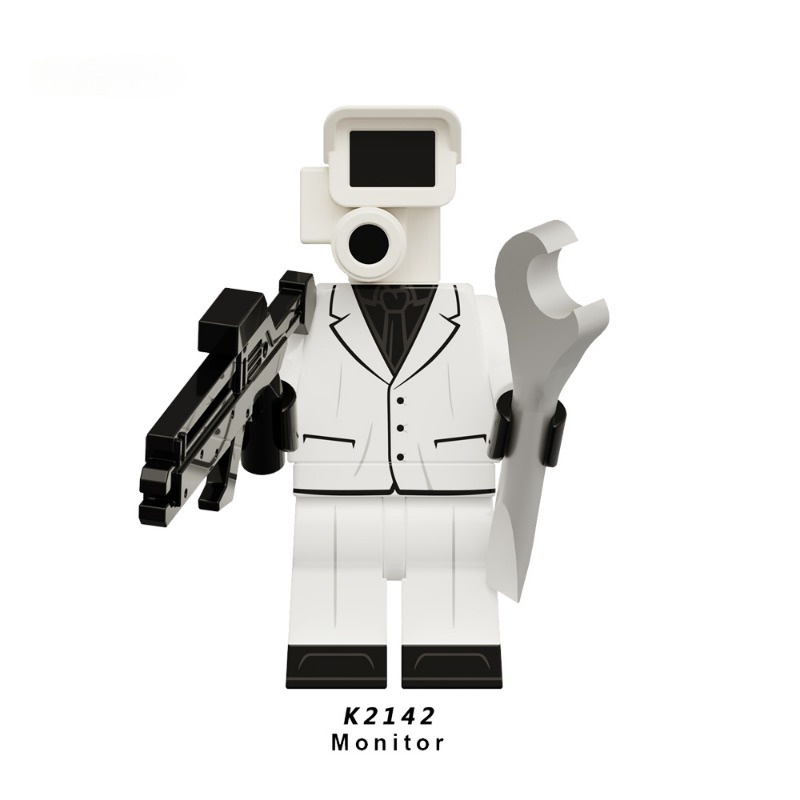 Skibidi Bộ Đồ Chơi Lắp Ráp Mô Hình toilet tv Người Đàn Ông Chơi Trong toilet anime