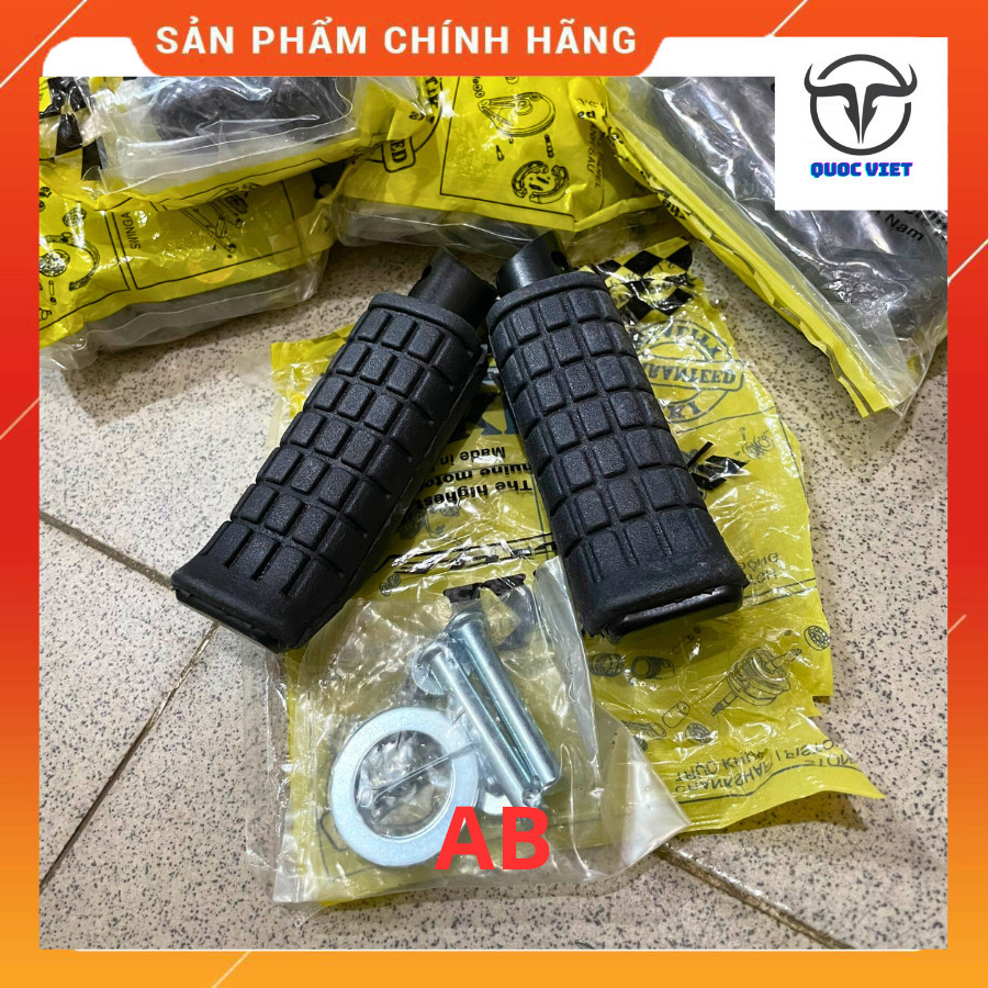 Gác chân sau cao su xe AB airblade 2008-2009-2010, VISION các đời, Wave 110 phụ kiện trang trí xe ai