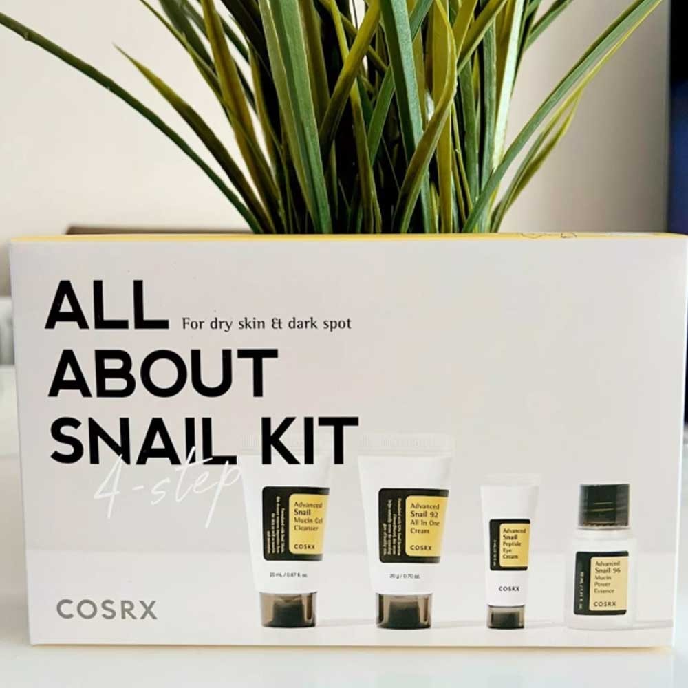COSRX All About Snail 4-step Korean Skincare, RX advanced snail Kit