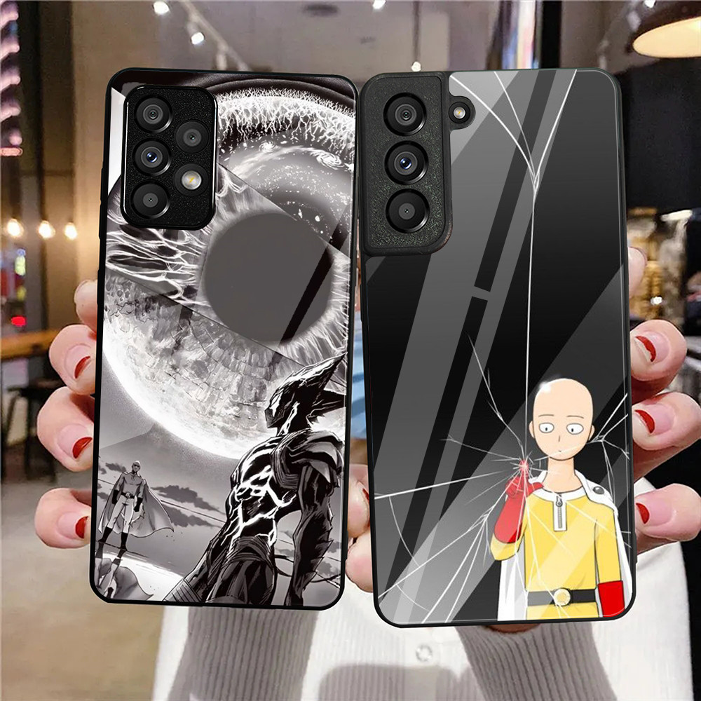 Ốp Điện Thoại Kính Cường Lực One punch man 02 Cho Samsung Galaxy A10 A14 A16 A25 A35 A22 4G A32 A33 