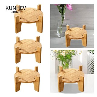 Giá đỡ bình nước KUNHEV, Đế đựng đồ uống bằng tre tăng chiều cao, Giá đỡ bình đựng đồ uống chắc chắn Giá đỡ thực vật Bình đựng rượu