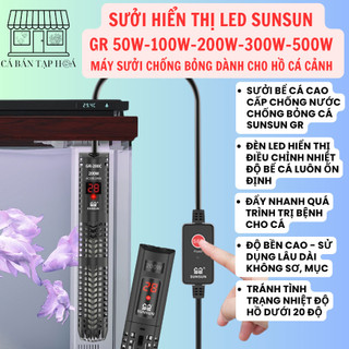 SƯỞI HIỂN THỊ LED SUNSUN GR50W-100W-200W-300W-500W dành cho hồ cá cảnh-Máy sưởi bể cá, hồ thủy sinh