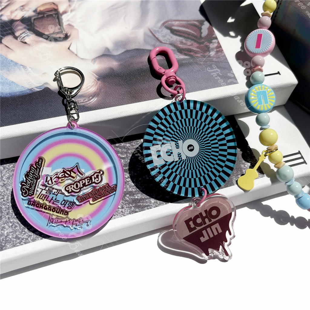 Móc Khóa JIN ECHO JOPE Trên Sân Khấu SK ATE JIMIN JUNGKOOK Acrylic KeyRing V LAYOVER Móc Khóa AgustD