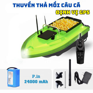 Thuyền Thả Mồi Câu GPS Tự động quay về Pin 24000mAh ,Thuyền Thả Thính - Điều Khiển Từ Xa 500m