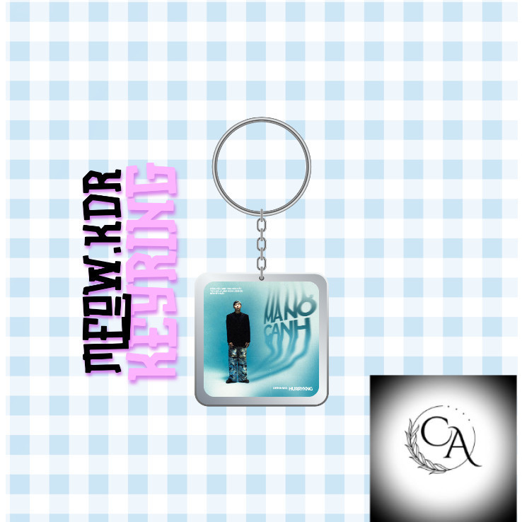 Móc khoá nhựa/Keyring ca sĩ HURRYKNG (Đọc mô tả để biết thêm thông tin)