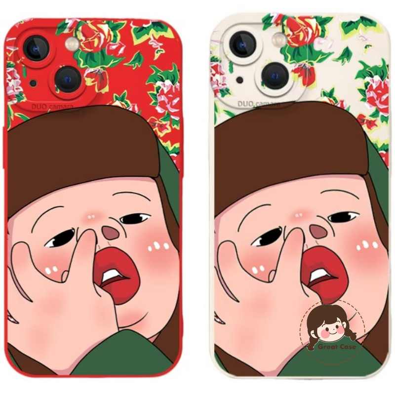 Ốp Điện Thoại Hoa Lớn Đông Bắc Trung Quốc Cho Xiaomi Poco X6 5G X5 Pro 5G X4 GT X3 GT Pro NFC F6 Pro