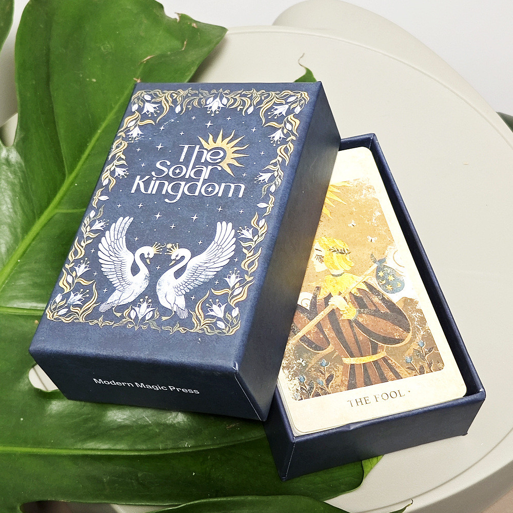 Sun Kingdom Retro Tower Card 12 * 7cm Heaven and Earth Cover Hộp Quà Phong Cách Witte Series 78 + 8 