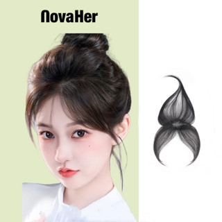Tóc giả mái bay 3D cao cấp tàng hình Kẹp che hói trán Hàng siêu lưới loại đẹp mỏng Nhẹ Tự nhiên NovaHer