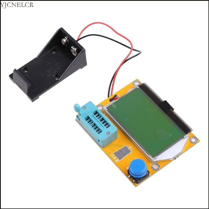 Yjcnelcr 9V LCD Kỹ Thuật Số Transistor Tester LCR-T4 ESR Meter 12864 Điện Dung Đèn Nền