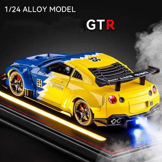 1: 24 Nissan GTR R35 Phiên Bản Sửa Đổi Hợp Kim Xe Thu Nhỏ Diecast Kim Loại Quy Mô Xe Ô Tô Âm Thanh & Ánh Sáng Đồ Chơi Trẻ Em Xe Ô Tô