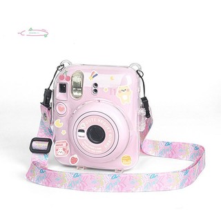 AdaChoi Cho Fujifilm Instax 12 Vỏ Máy Ảnh Trong Suốt Bảo Vệ Mang Theo Túi Có Dây Đeo Vai Túi Bảo Quản VN