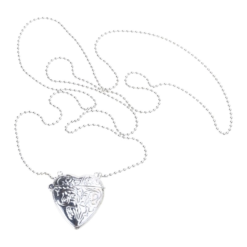 Kelnny Heart Locket và Túi đeo chéo Khắc Vòng cổ kim loại Hình mặt dây chuyền Dây chuyền Dây chuyền 