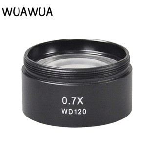 WUAWUA Kính hiển vi Mục tiêu phụ trợ, Kính lúp âm thanh nổi WD165 0.5X WD120 0.7X Zoom, Kính quang học chống dầu khói HD Ống kính Barlow