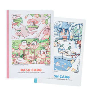 Vở dash caro b5 klong ms 210 tili seanal playground may dán gáy giấy 100gsm 80 trang cho học sinh