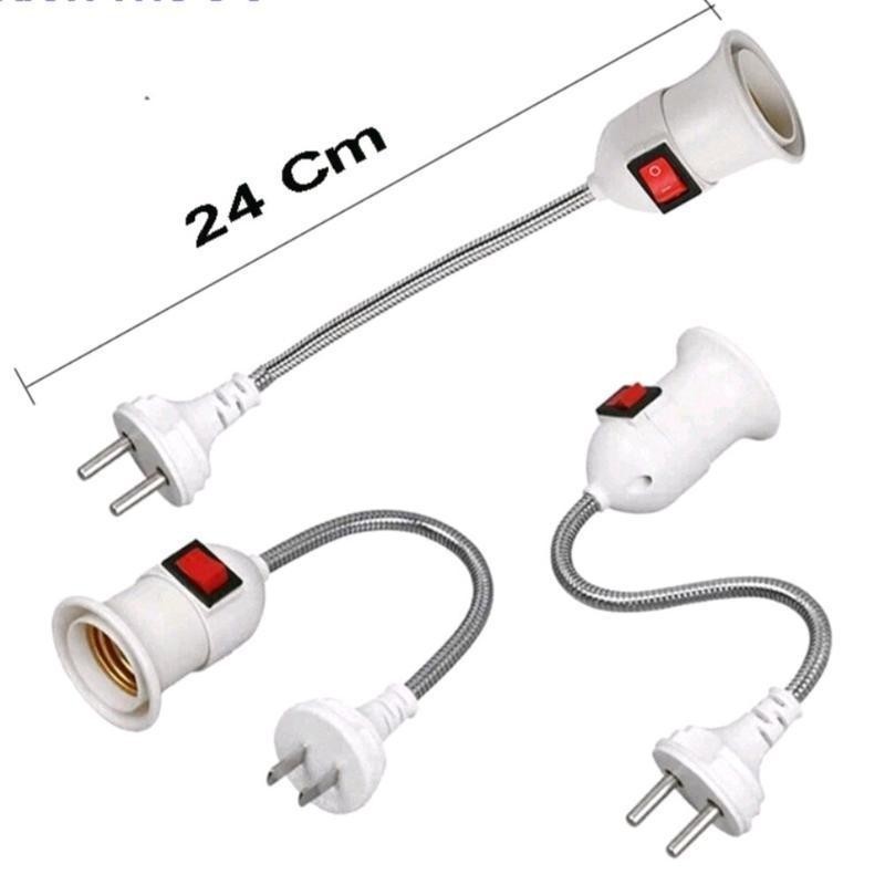 Chui đèn  xoay 360 độ,lò xo kim công tắc, cho bạn dễ dàng sử dụng, tiện lợi  an toàn