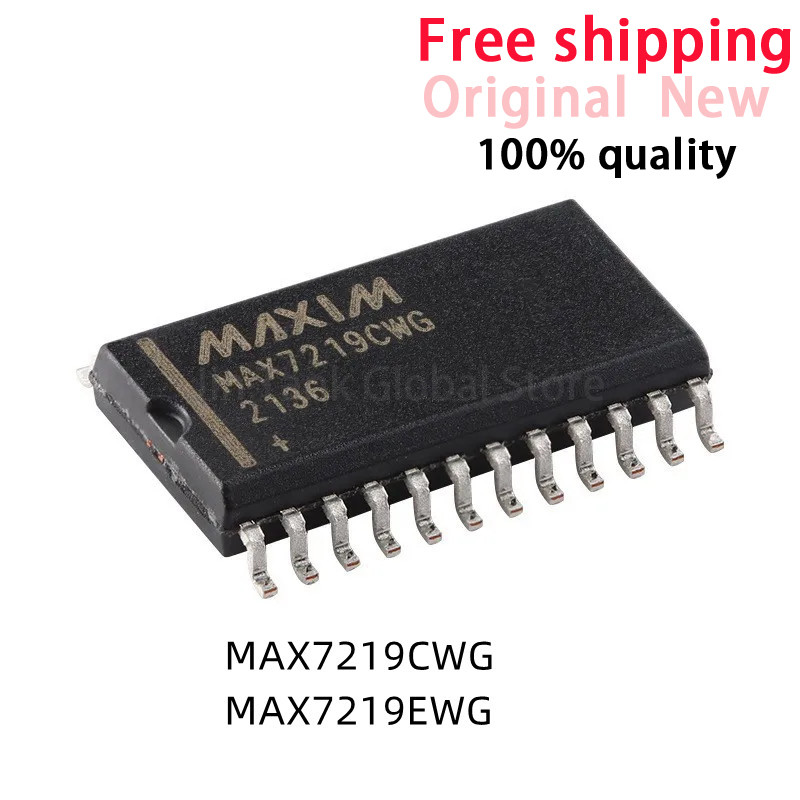 10 Chiếc MAX7219 MAX7219CWG MAX7219EWG SOP24 IC Chip Còn Hàng Bán Buôn