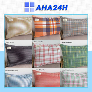 Vỏ gối nằm Caro Cotton TC VN78 kích thước 50x70cm đẹp