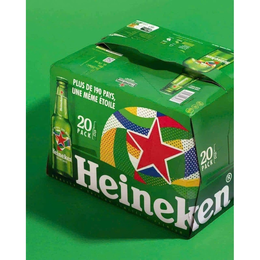 Heineken Pháp mẫu mới nhất THÙNG 20 CHAI 250ML