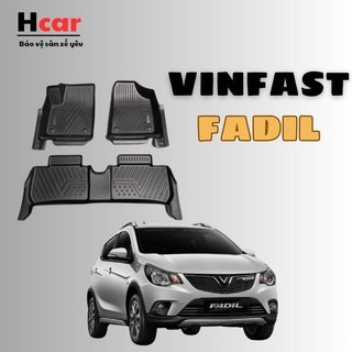  Thảm lót sàn ô tô VinFast Fadil 2019–2023 | Nhựa TPV đúc nguyên khối tràn viền theo xe  3 tấm bộ  