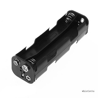 Whi 8X AA 12V Giá Đỡ AA Pin Đen Nhựa Hộp Bảo Quản Cho Ốp Lưng Hai Lớp Với 6V Kết Nối Hộp Đựng DIY