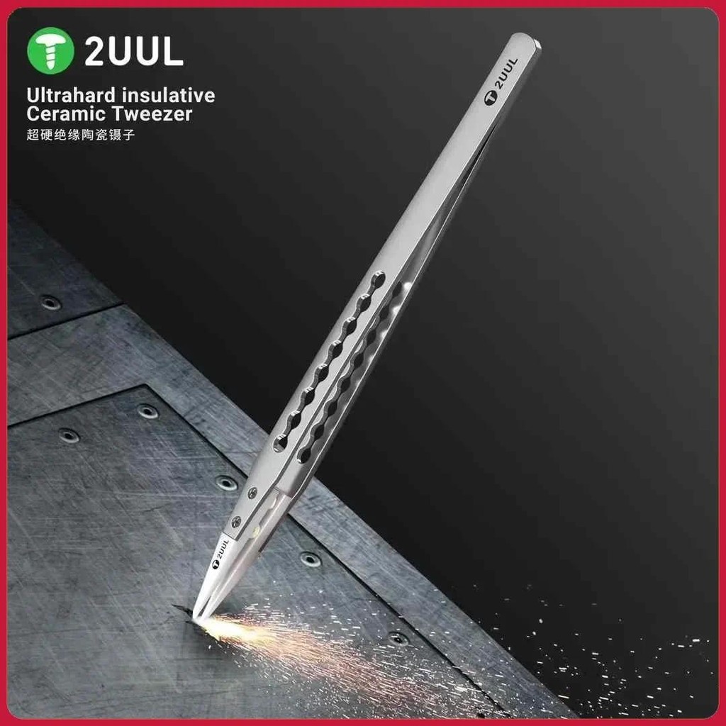 2UUL TW31 Nhíp gốm cách nhiệt siêu cứng chống tĩnh điện cho chip di động Nhíp Điện thoại di động / C