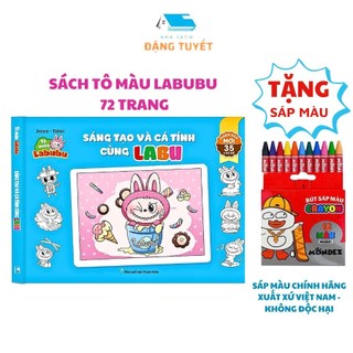 Sách Tô Màu Labubu - Sáng Tạo và cá tính -Sách Tô vẽ chuyên dụng ,Giấy chất lượng cao, dày, mịn