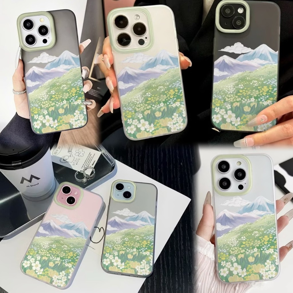 Ốp Chống Sốc Iphone Silicon Mềm Họa Tiết Tự Nhiên Tất Cả Các Trường Hợp IP7P / 8P IP11-16 Bình Thườn