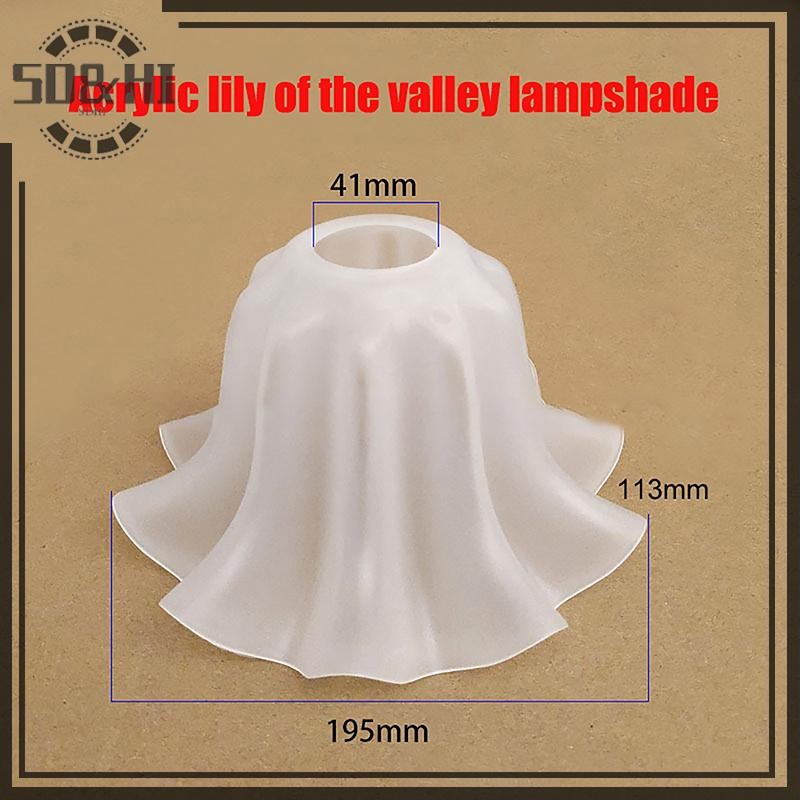 [SD & HI] E27 Acrylic Bell Orchid Lampshade Phụ kiện đèn treo Phụ kiện bàn DIY Wall Night Restaurant