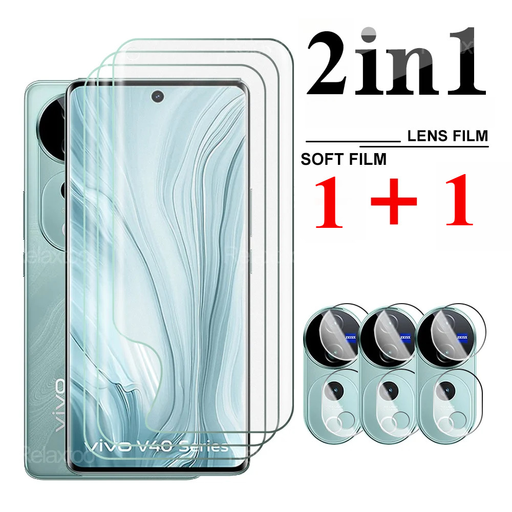 2in1 Dành Cho iQOO Z10 Z7X Z8 Z8X Z9 Z9S Z9X Turbo + Pro 5G Hydrogel Phim Cho iQOO Z10 Z7X Z8 Z8X Z9