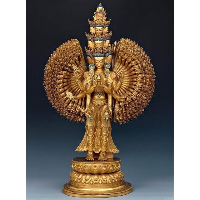 Ngàn Tay Ngàn Mắt Quan Âm 1 Chân Dung Phật Chân Dung Giấy Ảnh Nhựa Niêm Phong Quan Bồ Tát Treo Tượng