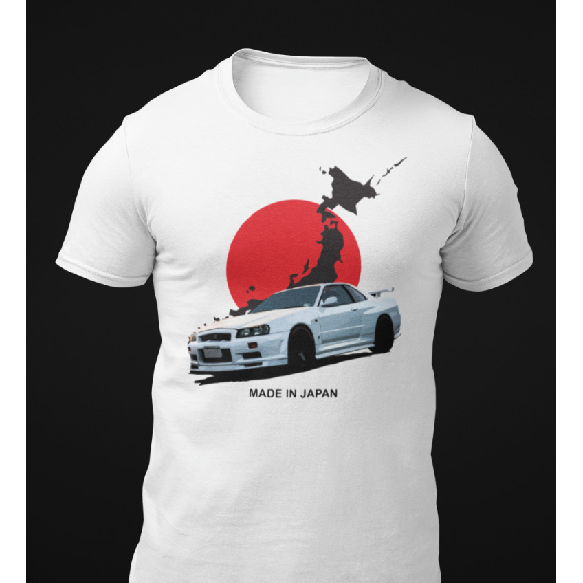 Áo thun ngắn tay Skyline R34 Gtr thời trang ngộ nghĩnh