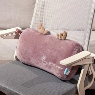 Gối hỗ trợ thắt lưng Memory Foam Đệm hỗ trợ thắt lưng văn phòng để ngồi dài Gối tựa lưng ghế dễ thương