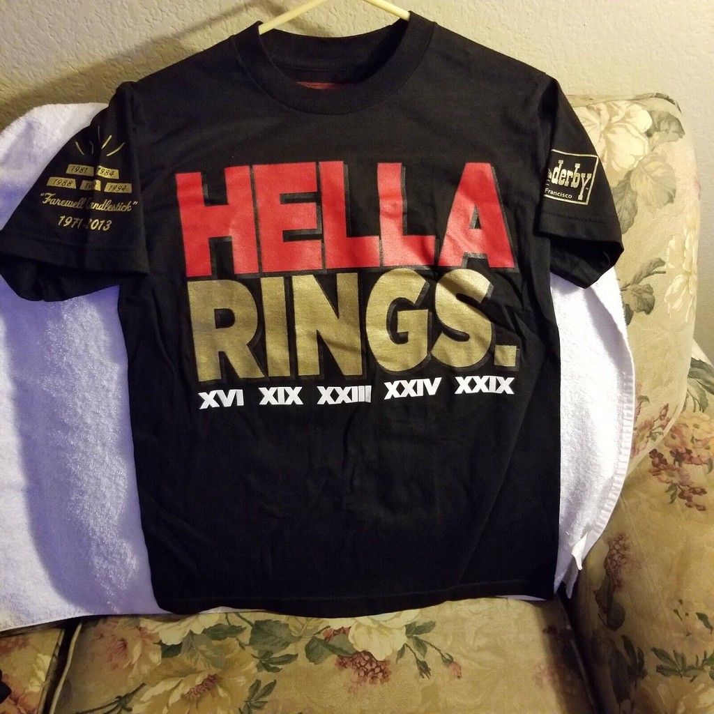 ÁO THUN SAN FRANCISCO 49ERS - NHỎ - HELLA CHAMPIONSHIPS - DERBY OF SAN FRAN