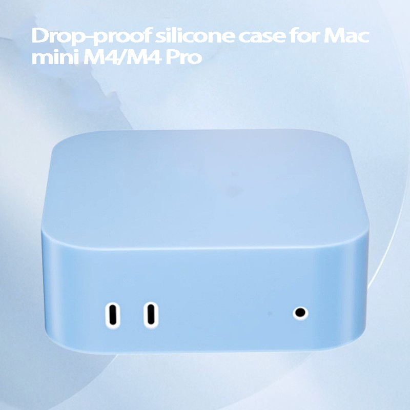 Ốp Lưng Cho Mac Mini M4 / M4 Pro 2024, Vỏ Bảo Vệ Silicon Mềm Tương Thích Với Mac Mini M4 / M4 Pro, C