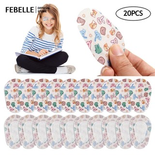 20 Chiếc Họa Tiết Hoạt Hình Mềm Mại Huấn Luyện Thị Thị Lực Mặt nạ Che Mắt Trẻ Em Chính Thống Sửa Miếng Dán Mắt