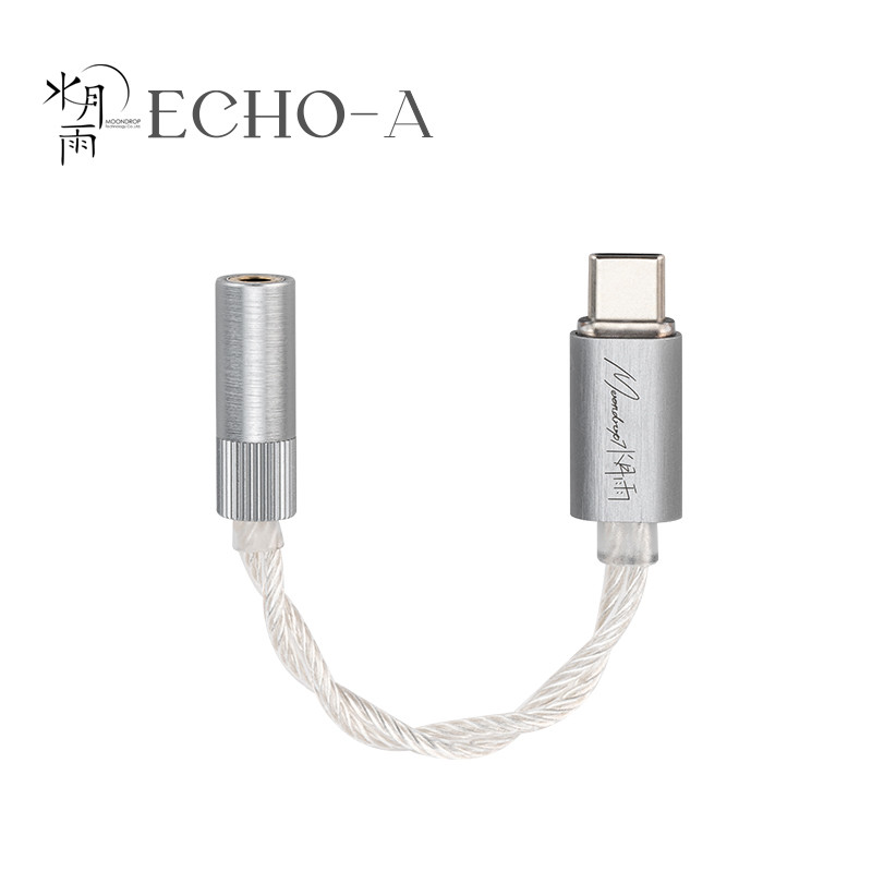Moondrop ECHO-A Bộ khuếch đại giải mã DAC di động một đầu 3,5 mm có độ phân giải cao / AMP USB-C
