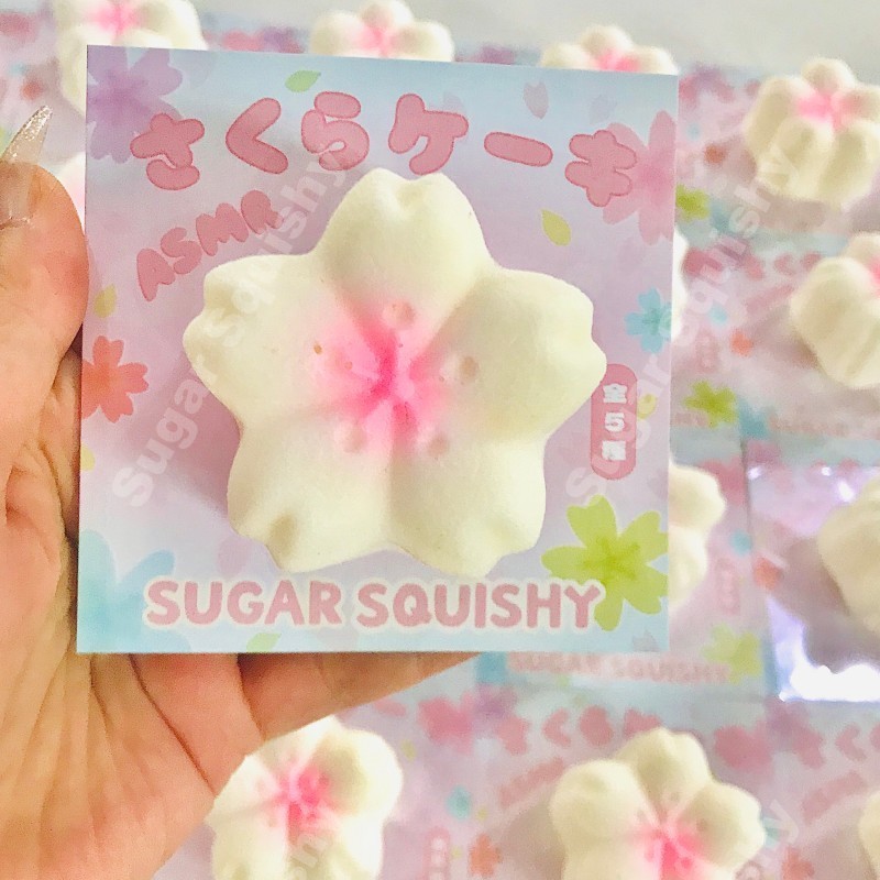 Sugar Squishy Pink Cherry Blossoms Squishy tăng chậm